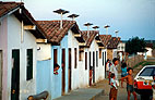 Solar panels provide homes with electricity, In Cacimbas, Ceara, Brazil. Photo: Roger Taylor/NREL