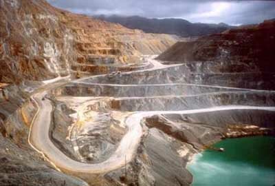 Massive opencast mine, Philippines Massive opencast mine, Philippines